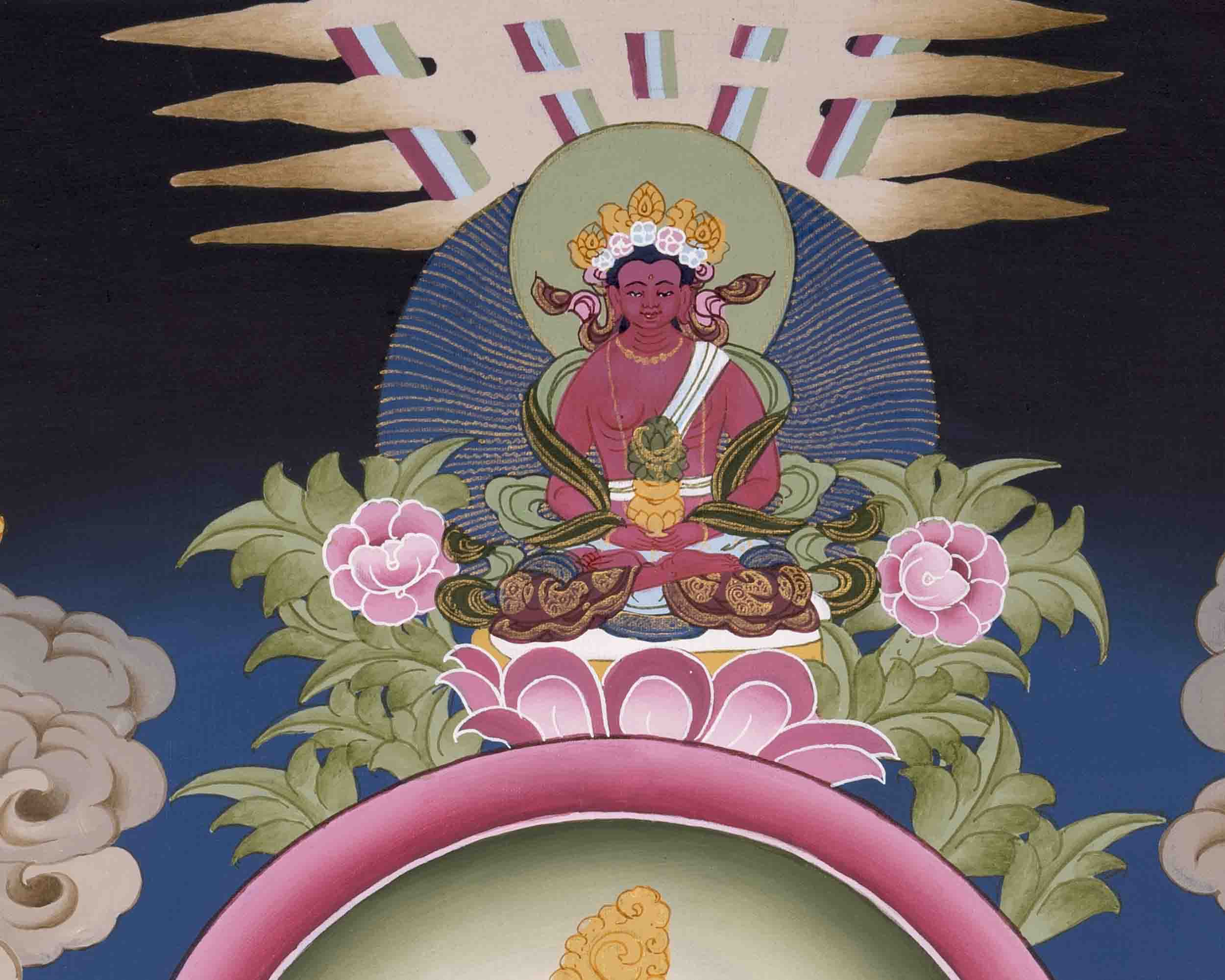 White Tara Thangka | Female Bodhisattva | Wall Hanging Decors