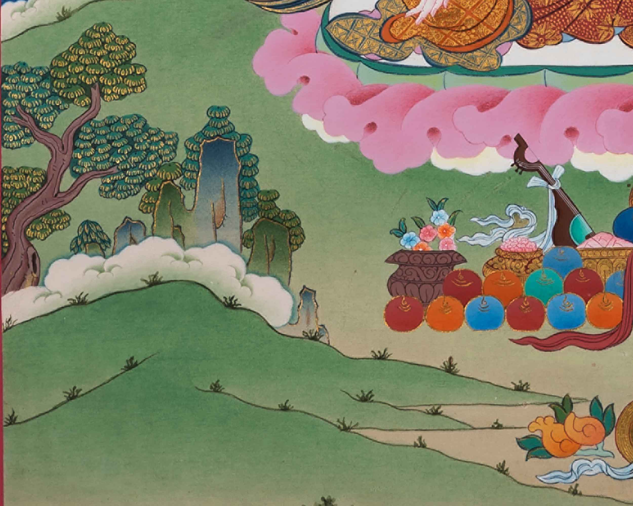 White Tara Healing Thangka | Vajrayana Buddhist Art | Hand-Painted Tara Painting