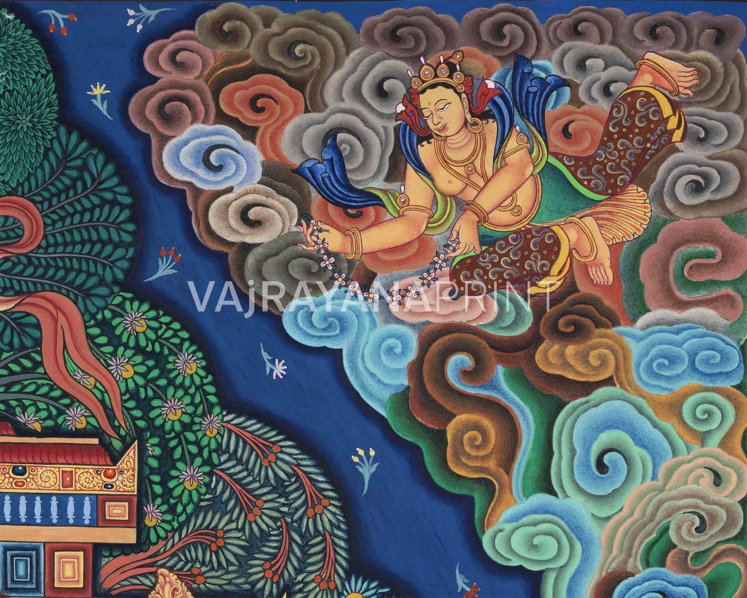 High-Quality Print Of Buddha Vairocana | Transcendent Buddha Of Vajrayana Buddhism