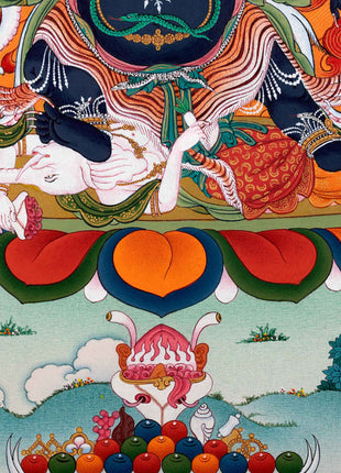 Six Armed Mahakala of Gelug Tradition | Tibetan Mahakala Thangka