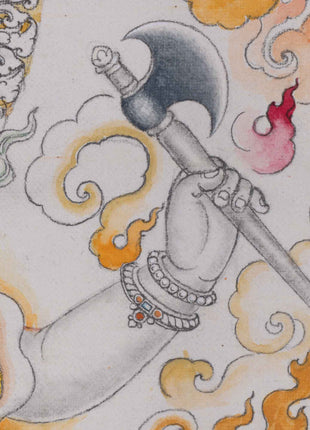 Jai Ganesh Aarti Print As Spiritual Room Decor  | Deity Of Remover Of The Obstacles