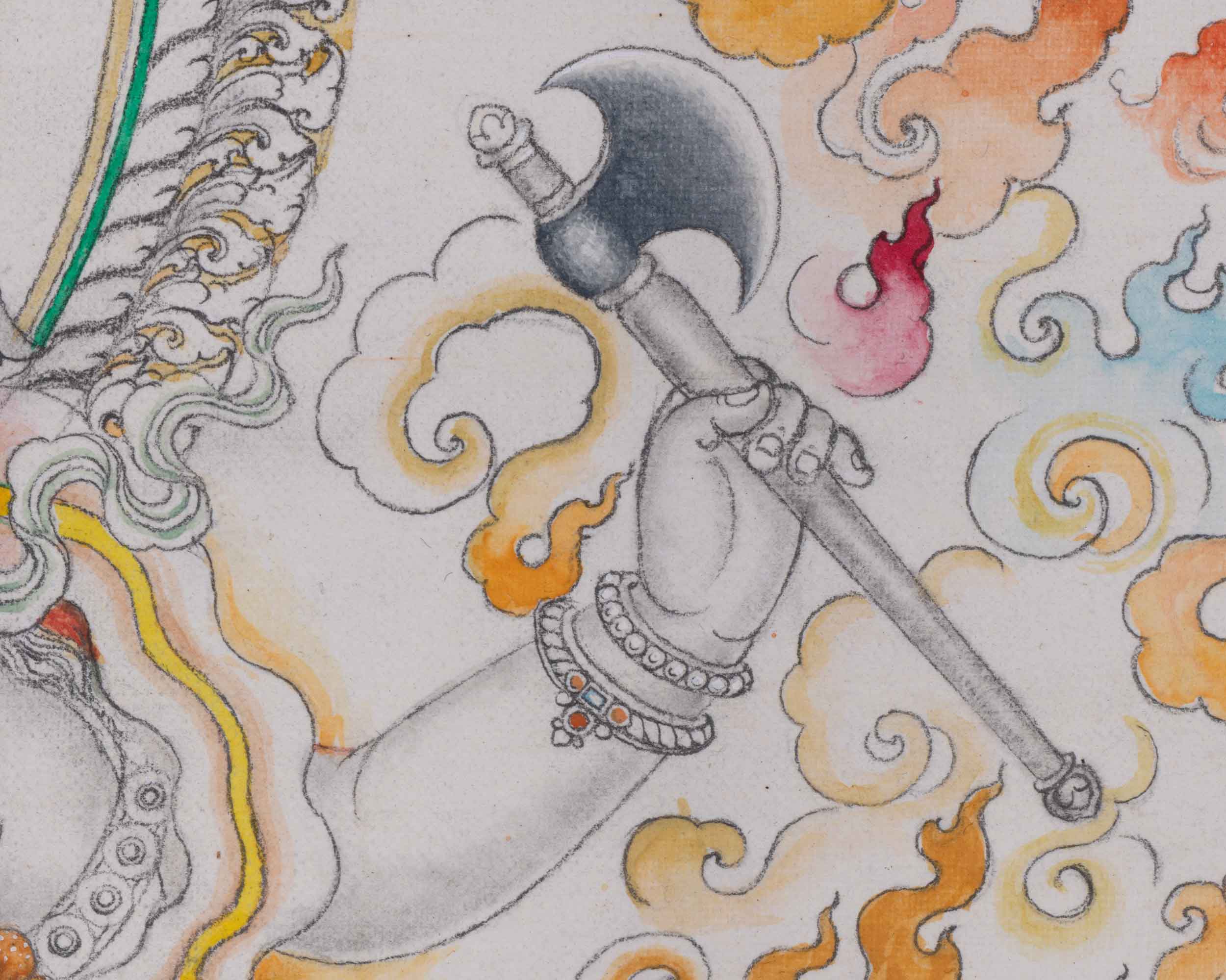 Jai Ganesh Aarti Print As Spiritual Room Decor  | Deity Of Remover Of The Obstacles