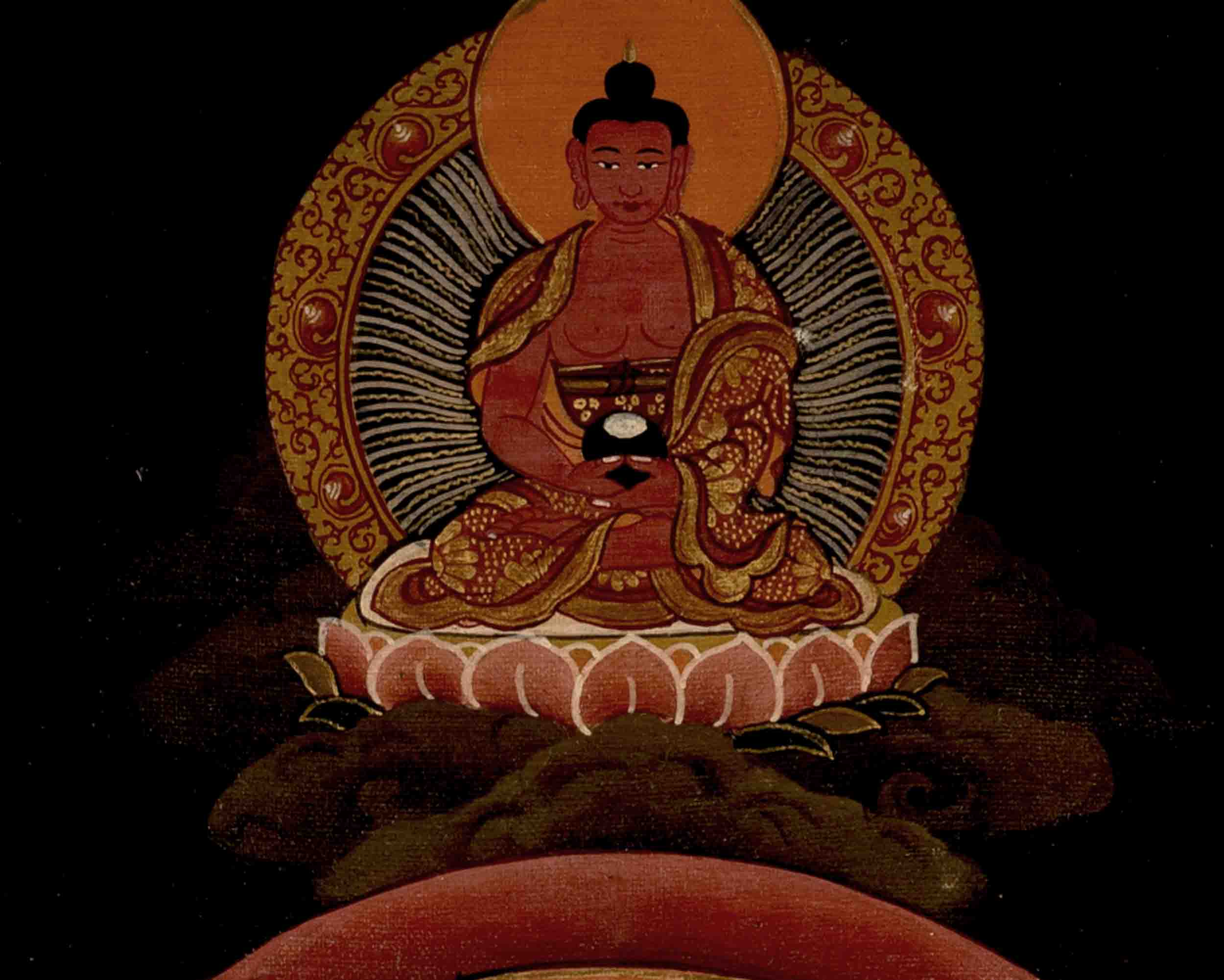 Manjushree Bodhisattva Thangka | Religious Buddhist Art | Wall Decors