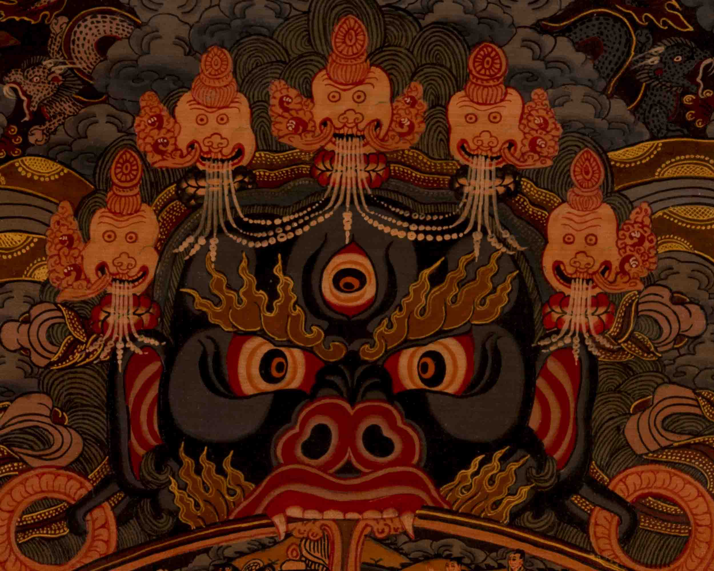 Wheel Of Life Painting | Traditional Tibetan Thangka | Wall Decors