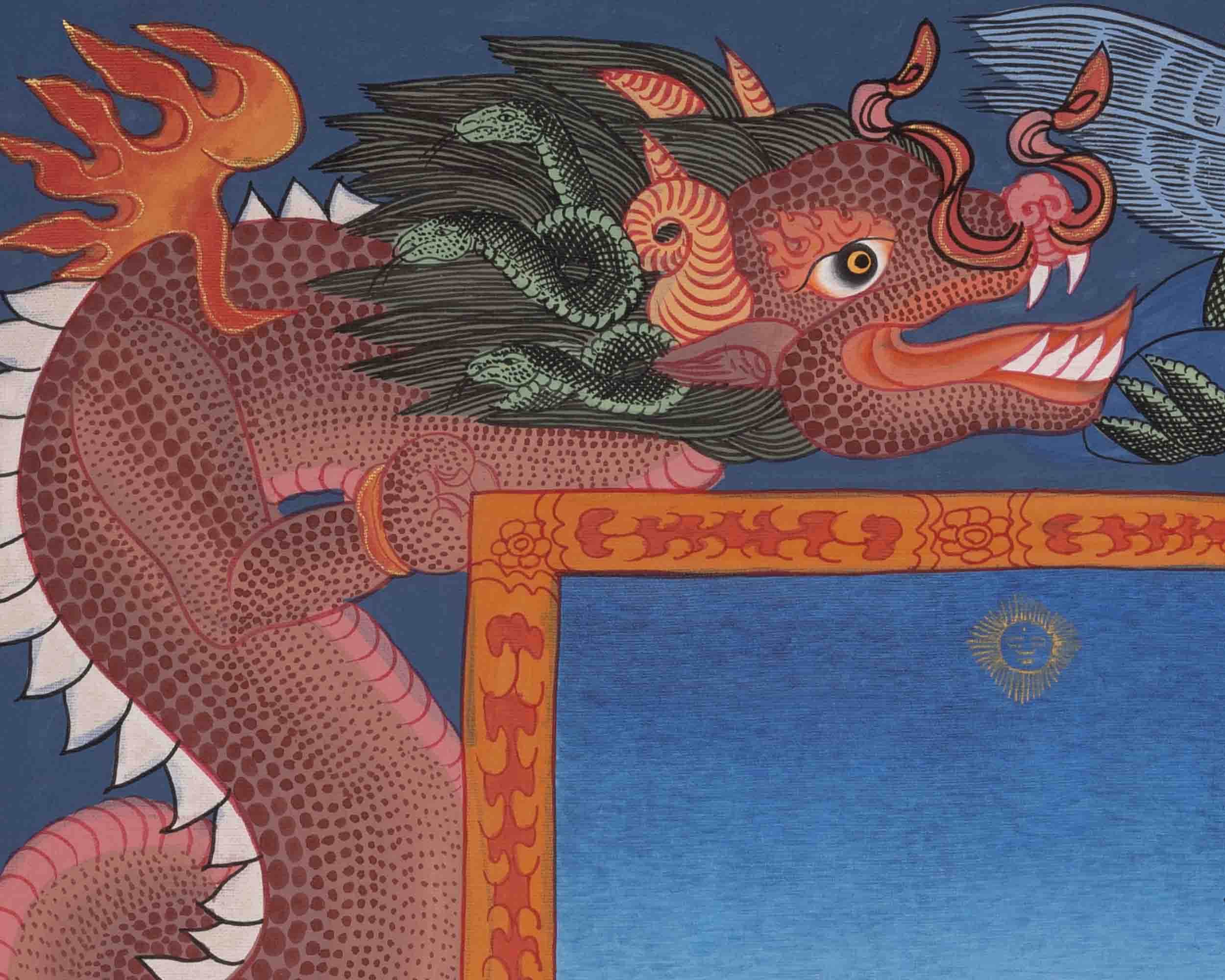 Bhaisajyaguru Thangka | Medicine Buddha | Religious Wall Decors
