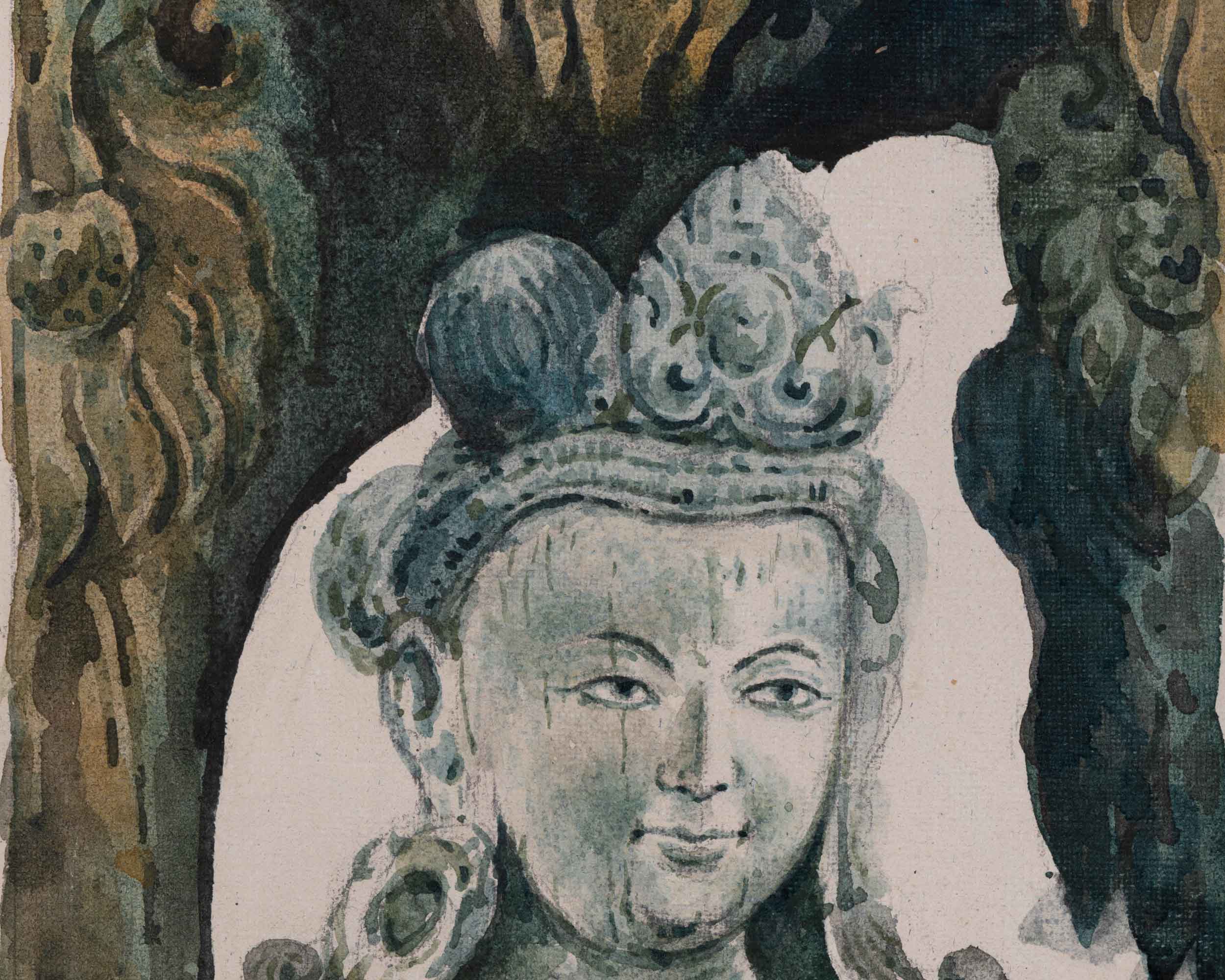 High-Quality Shalabhanjika Giclee Print | Traditional Himalayan Art For Wall Decoration