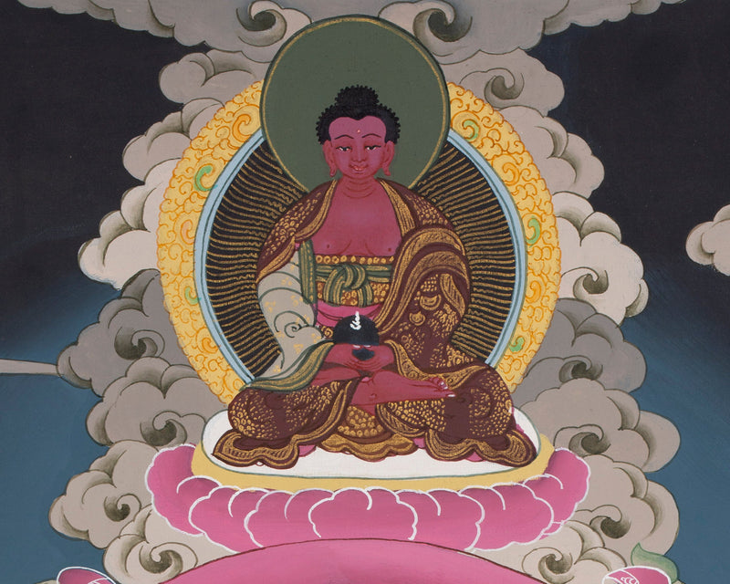 White Tara Thangka Painting | Female Bodhisattva Art | Religious Wall Art