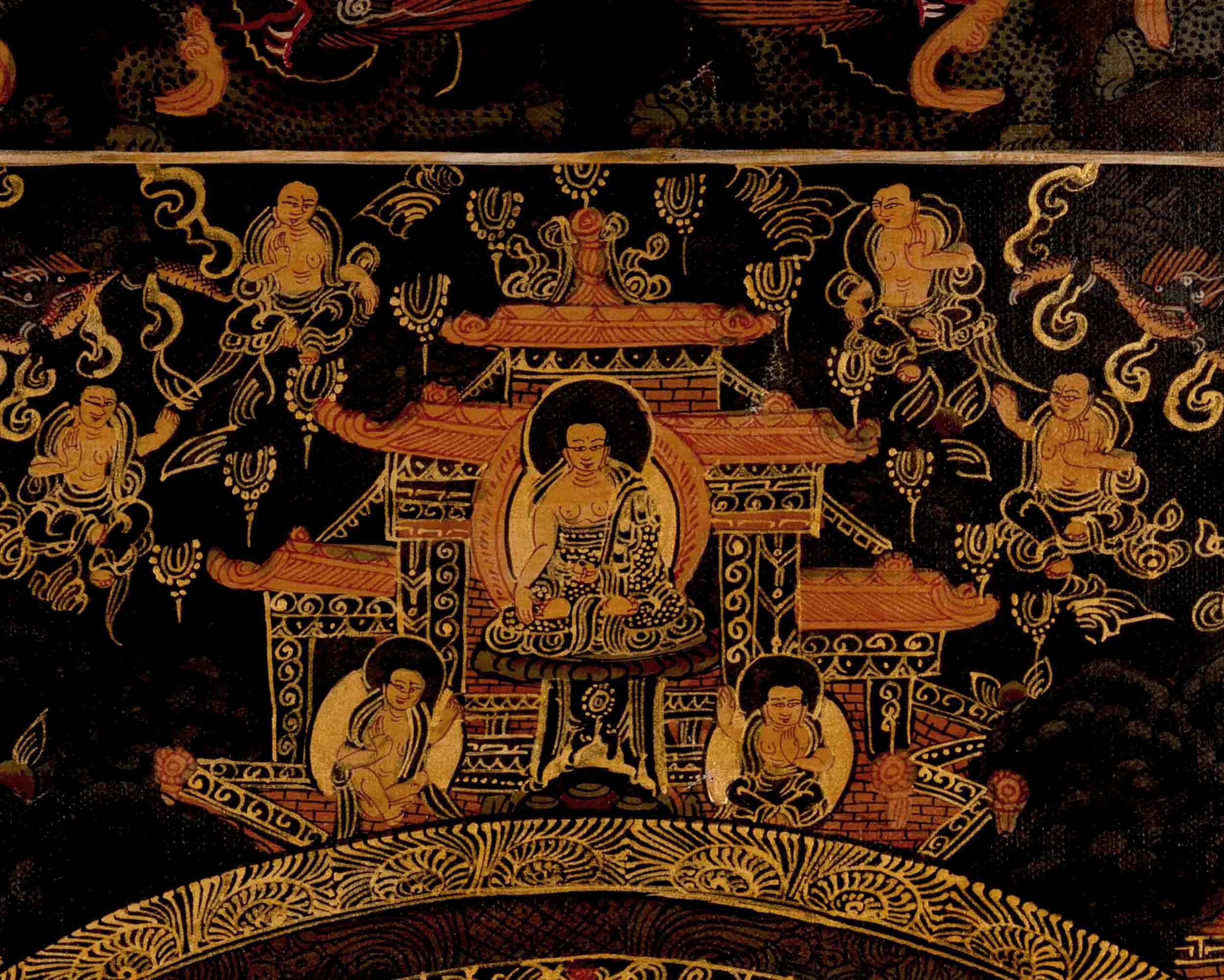 Buddha Mandala Art | Traditional Tibetan Thangka | Wall Decors