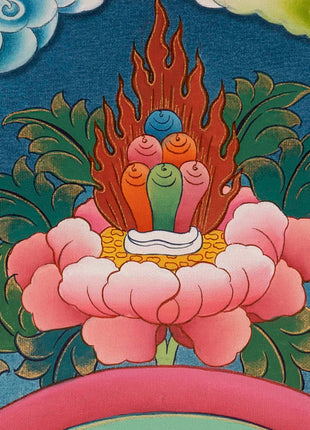 Handpainted Avalokitesvara Thangka | Chengrezig Thangka