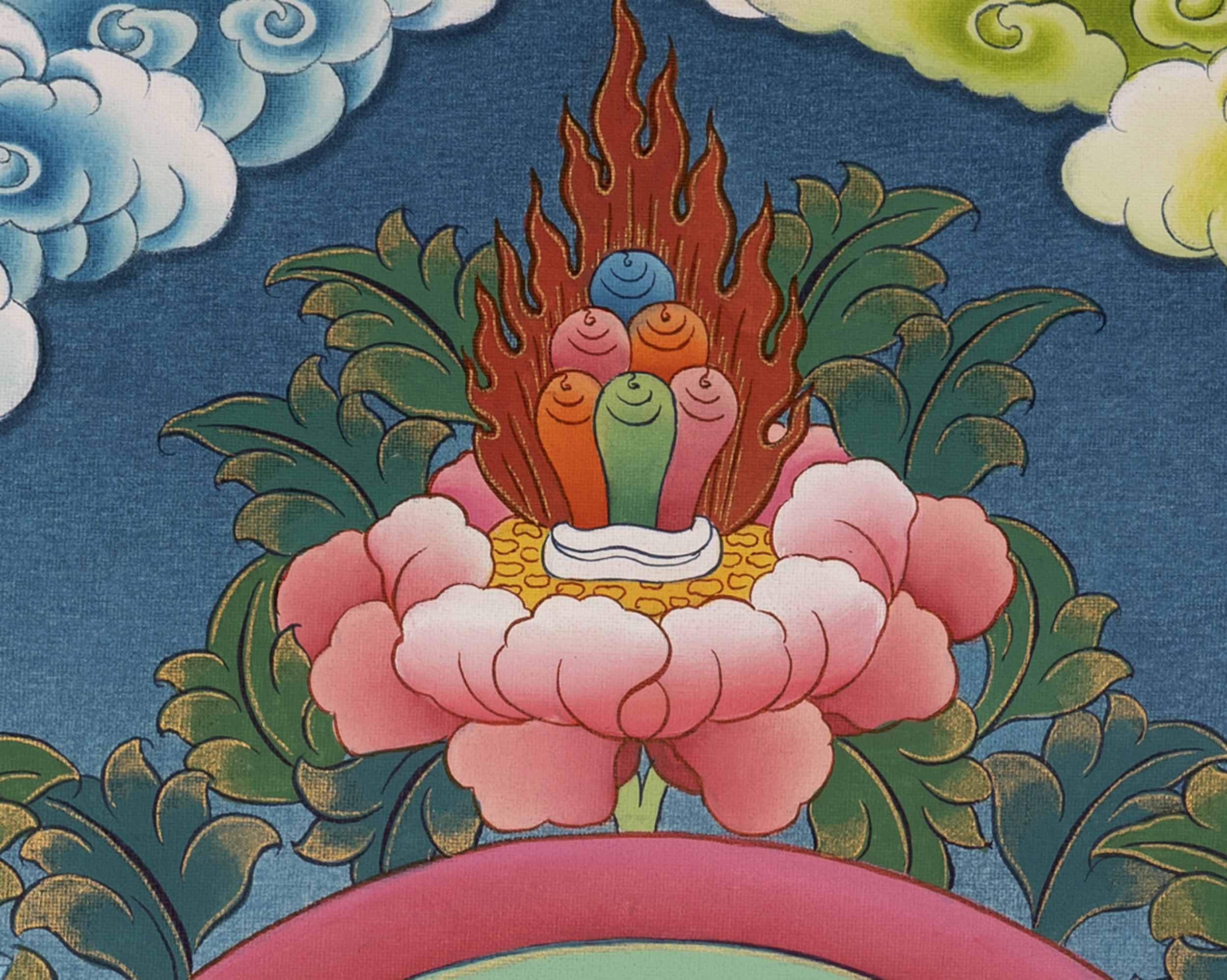 Handpainted Avalokitesvara Thangka | Chengrezig Thangka