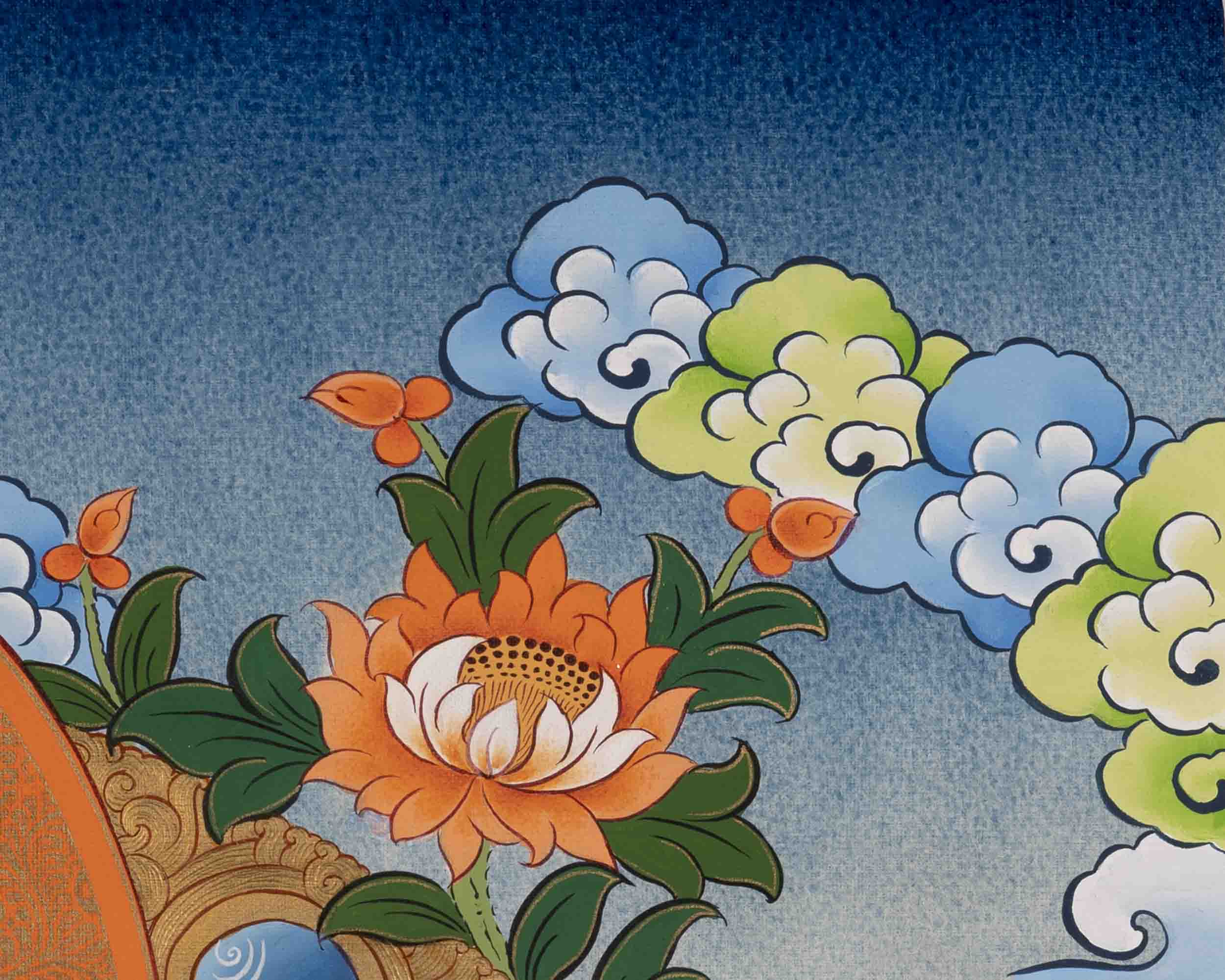 Green Tara | Traditional Buddhist Thangka | Wall Decors