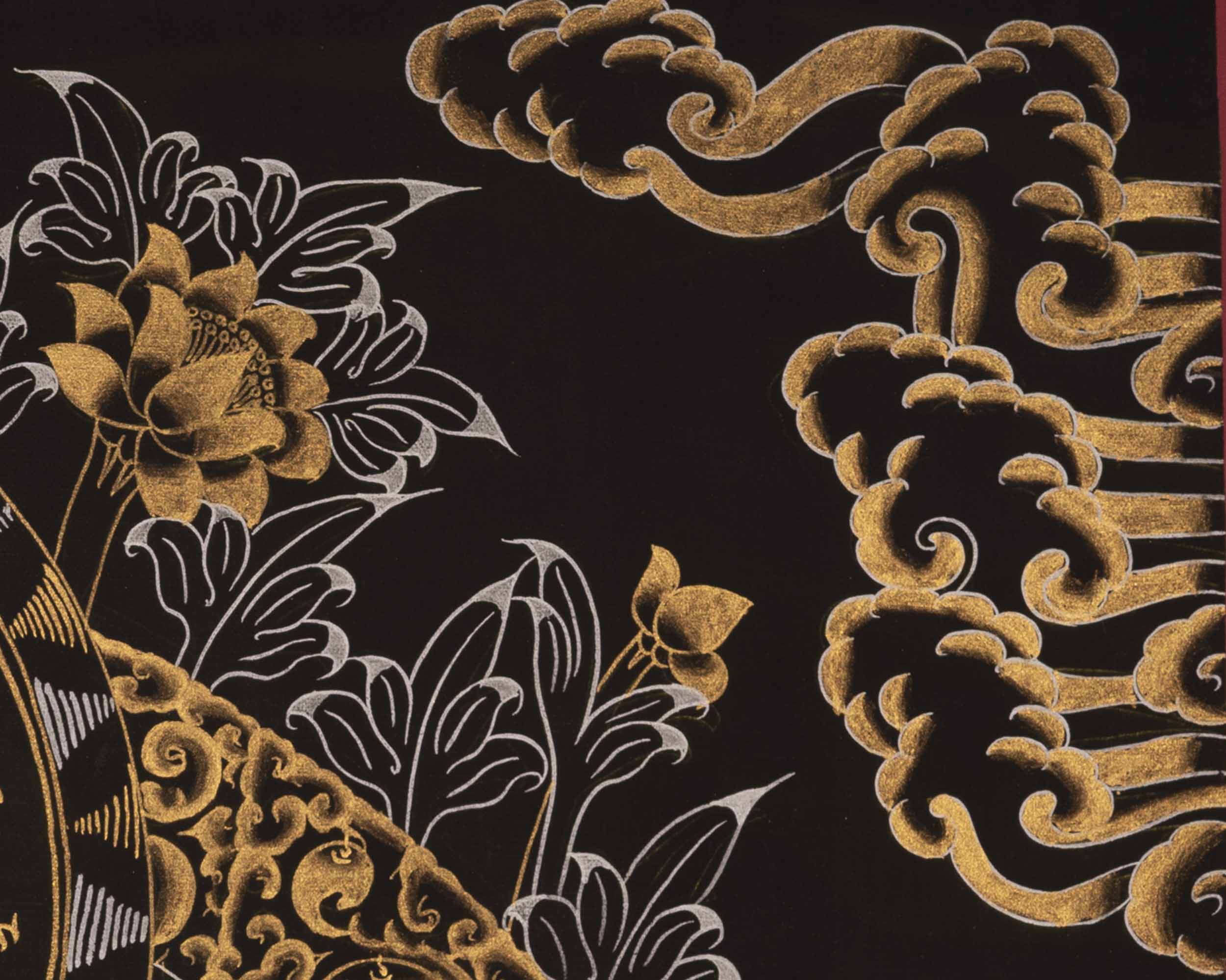 Guru Rinpoche Thangka | Traditional Tibetan Art | Wall Decors