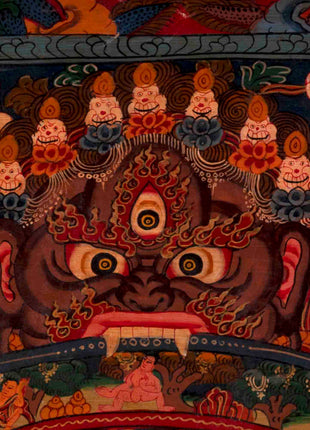 Wheel of Life Painting | Buddhist Religious Thangka | Wall Decors