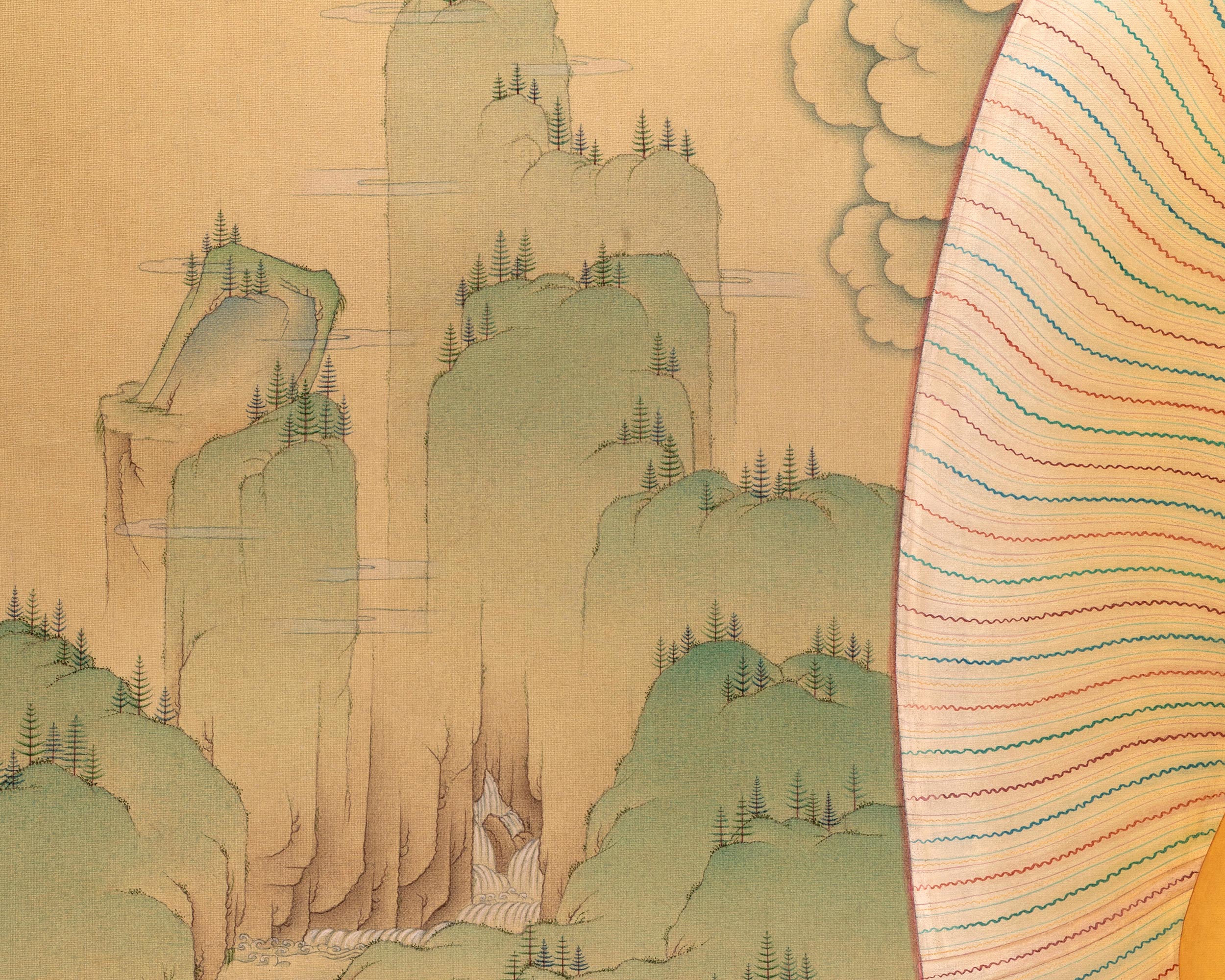 Standing Buddha Thangka | High Quality Canvas Thangka Print
