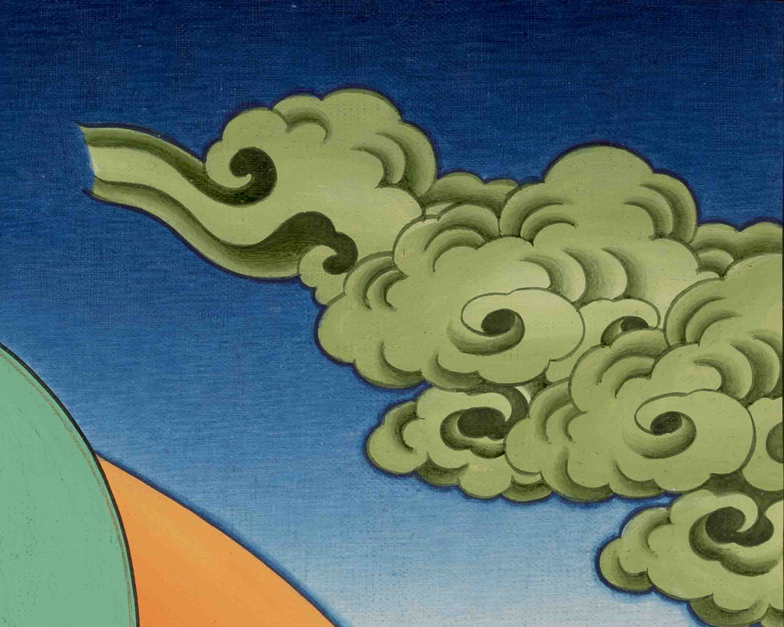 Samantabhadra Thangka | Yab Yum Buddha | Religious Buddhist Paint