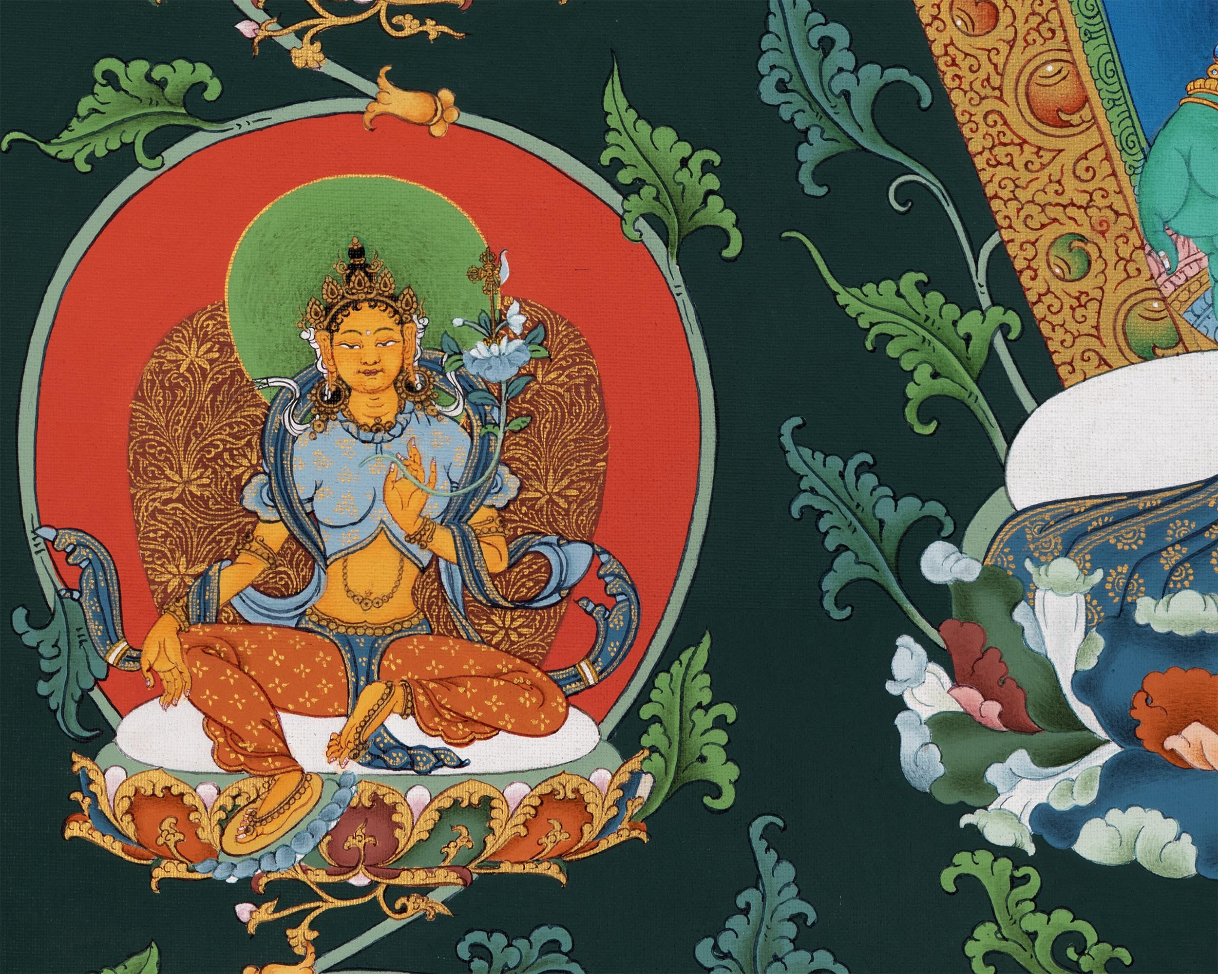 21 Taras | Hand painted Tibetan Thangka