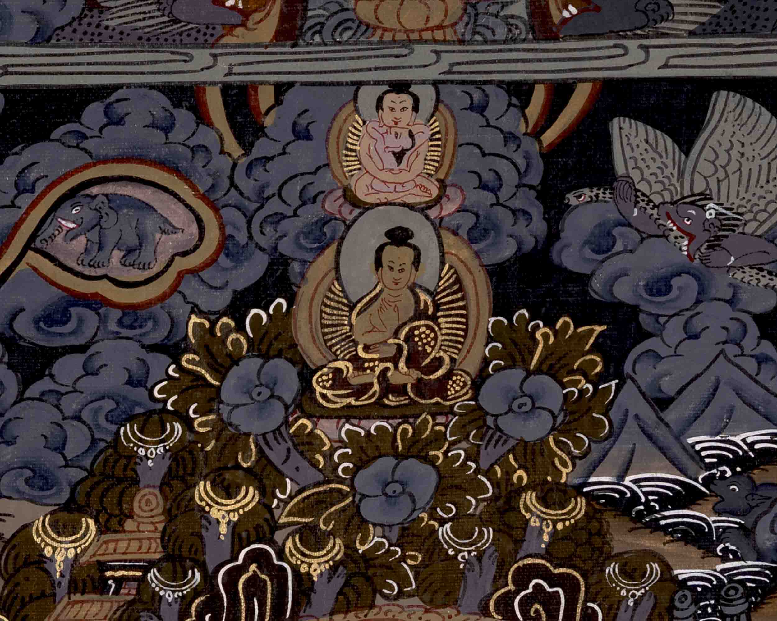 Shakyamuni Buddha Life | Wall Decors | Traditional Thangka Art