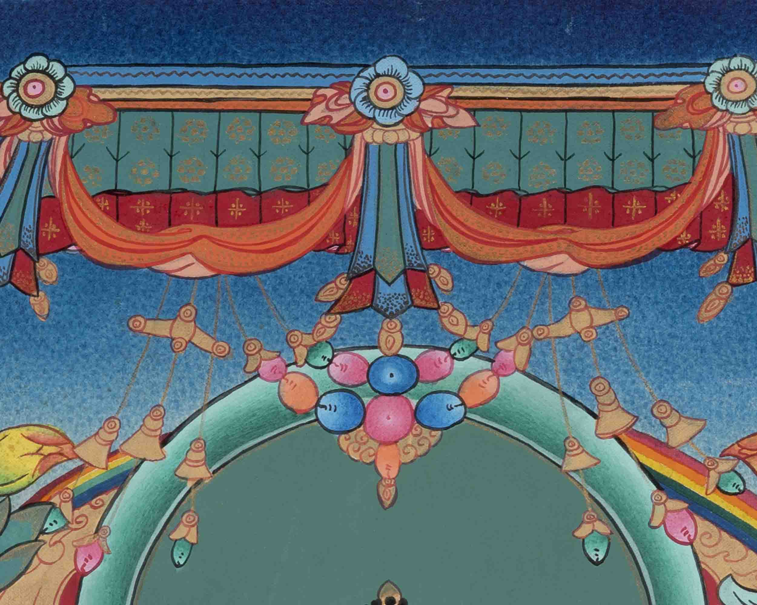 Shakyamuni Buddha Thangka | Buddhist Painting | Wall Hanging Decors