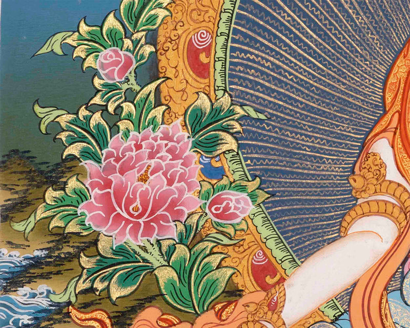 White Tara Thangka | Religious Buddhist Art | Wall Decors