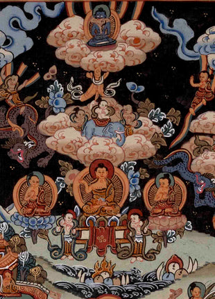 Buddha Life Story | Handpainted Tibetan Thangka | Wall Decors