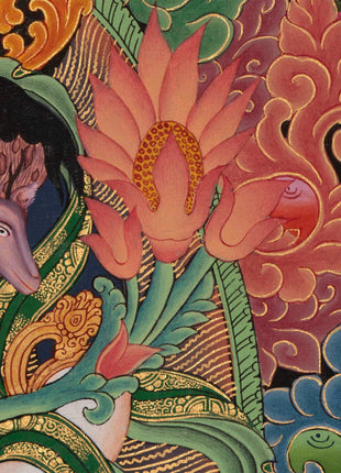 Padmapani Lokeshvara Print | Quality Thangka Painting