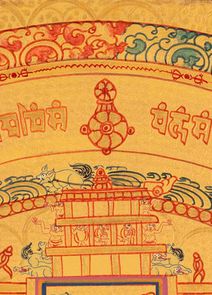 Religious Mandala Thangka | Tibetan Artwork | Traditional Wall Decors