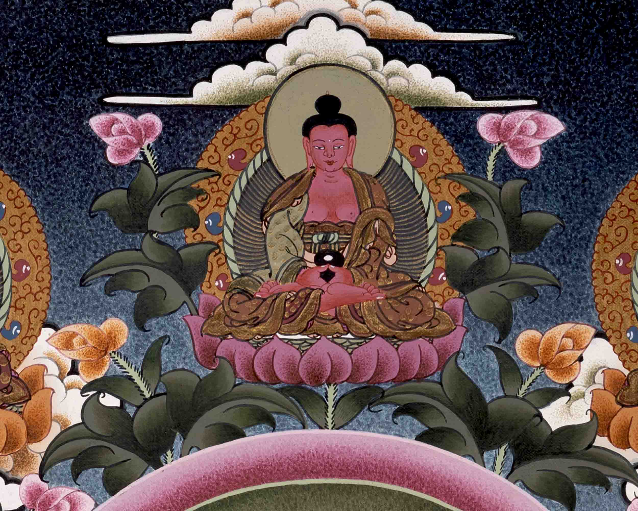 Shakyamuni Buddha Thangka | Yoga Meditation Canvas Art