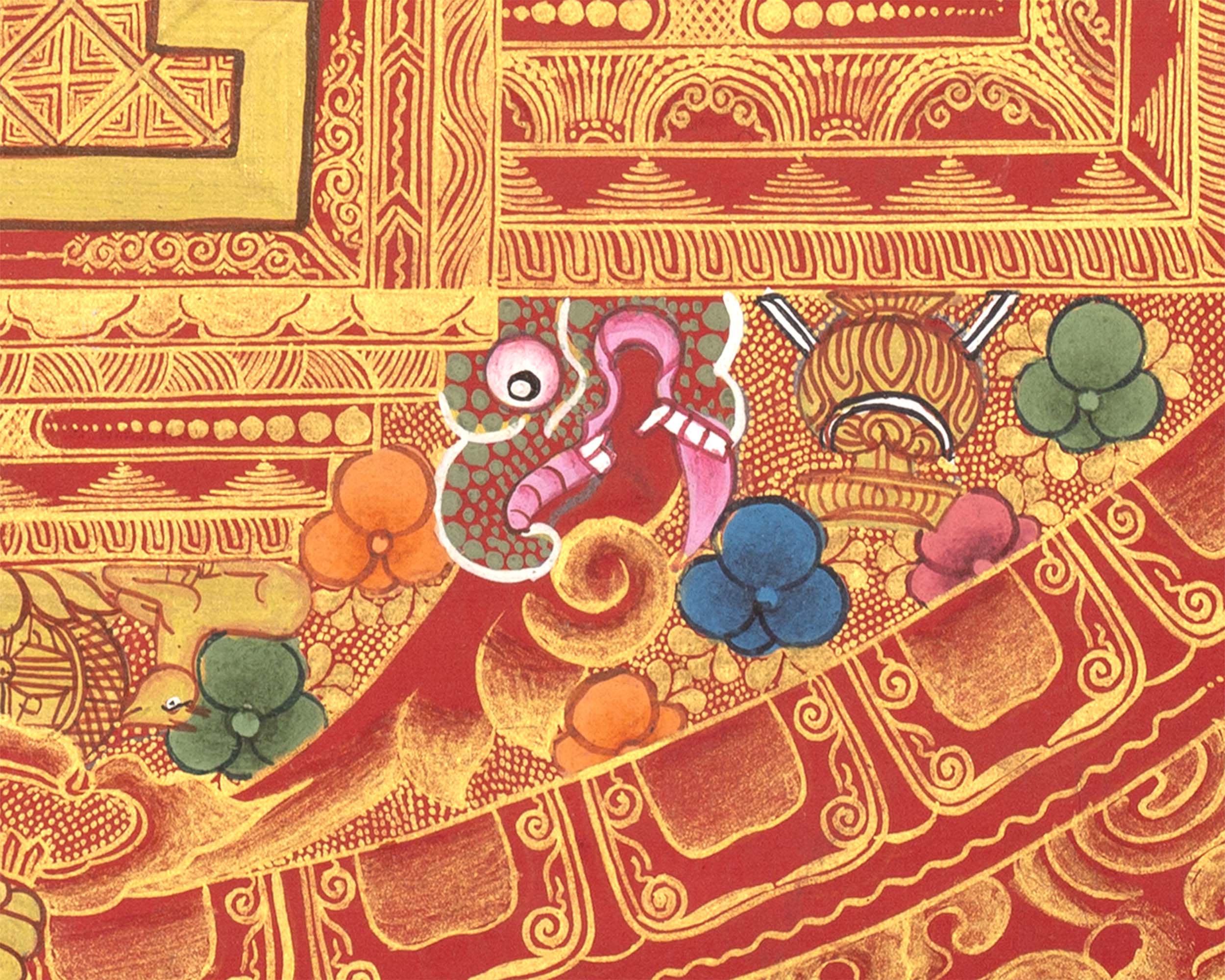 Chenresig Mandala | Traditional Tibetan Thangka | Wall Decors
