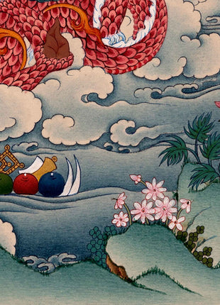 Cundi Buddha Thangka | Traditional Hand Painted Artwork