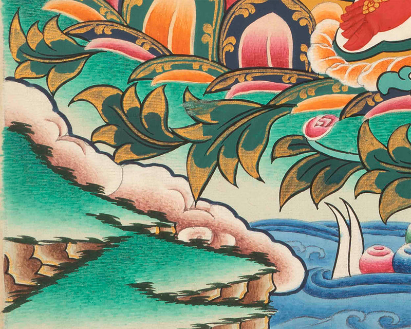 Red Tara Thangka | Tibetan Wall Decoration Painting