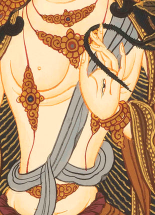 White Tara Thangka | Buddhist Wall Hanging Painting