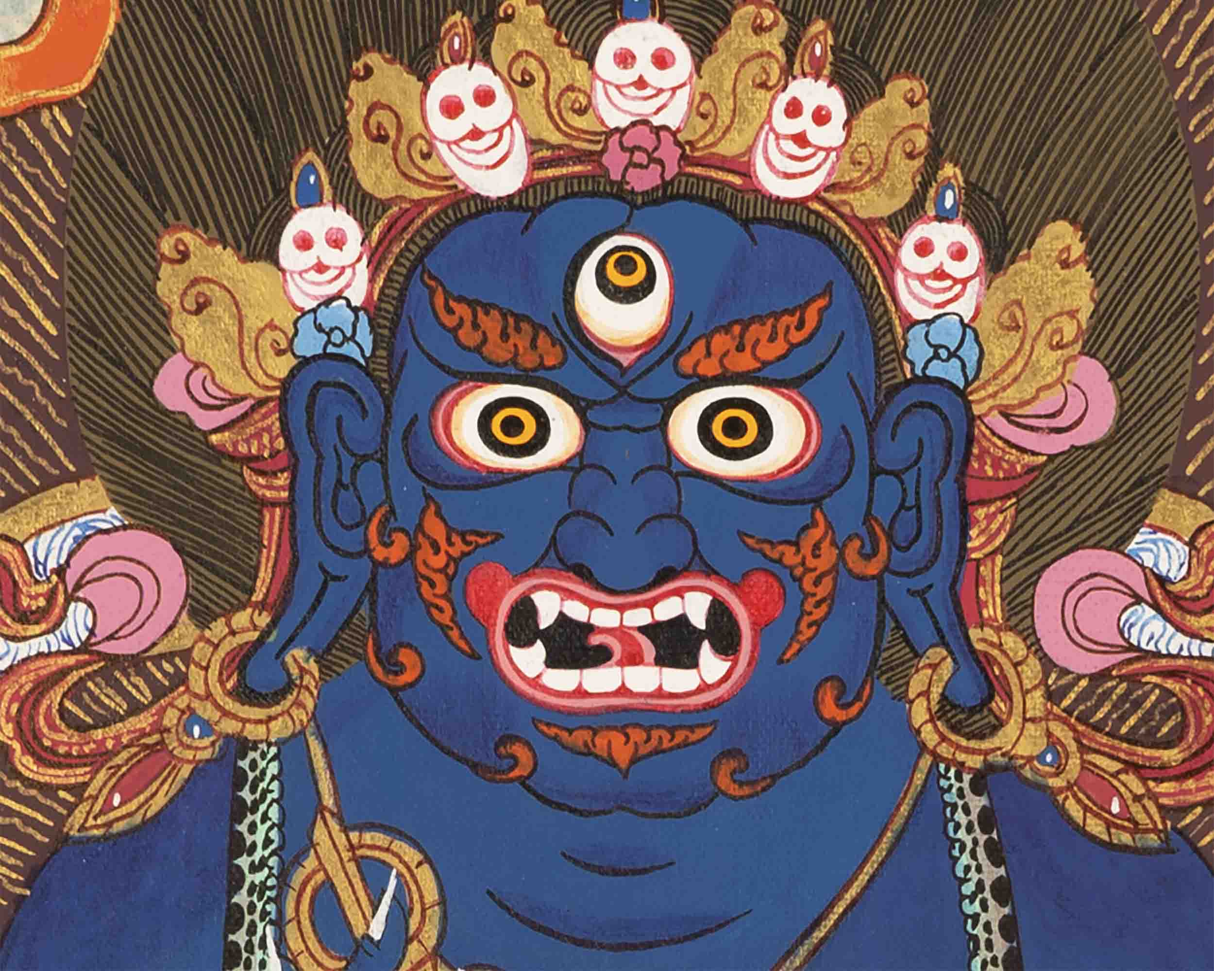Vajra Panjarnatha Sakya Mahakala | Dharmapala | Religious Wall Decor