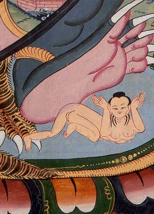 Brocade Wheel Of Life Thangka | Wall Decoration Painting