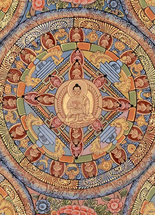 Tibetan Buddha Mandala Thangka | Tibetan Wall Decoration Painting