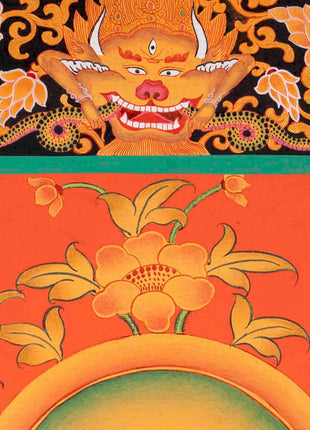 Buddhist Shakyamuni Buddha Thangka | Original Hand Painted 24k Gold Thangka