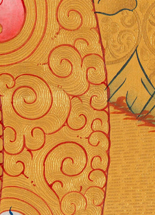 Gold Shakyamuni Buddha Thangka | Himalayan Art