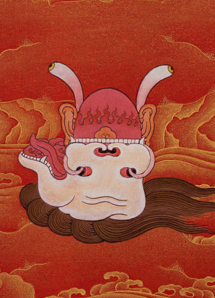 Kurukulle Sadhana Thangka | Kurukulla With Ganesha And Takiraja