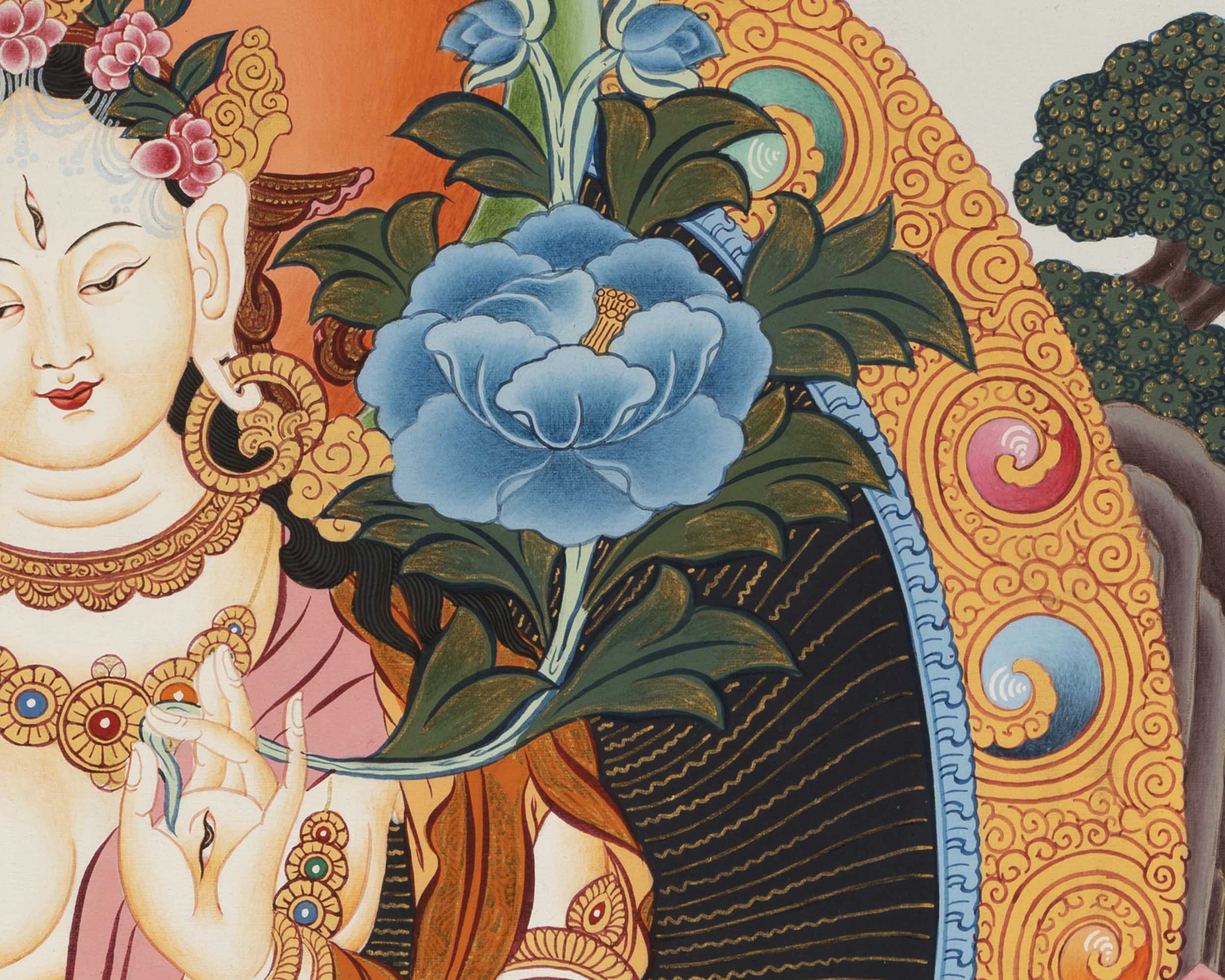 White Tara Thanka | Religious Gift Idea