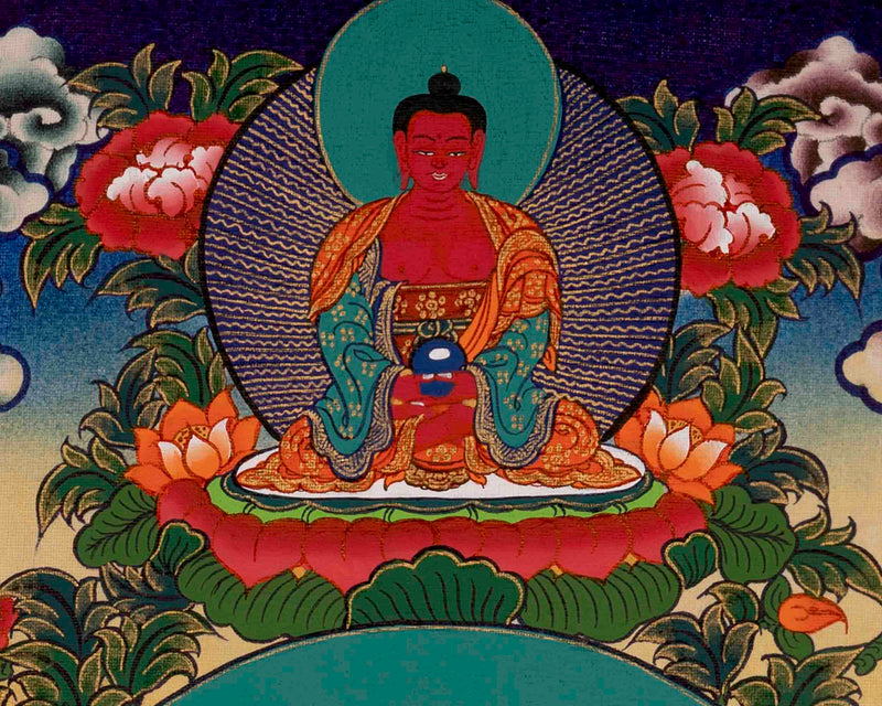 Four-Armed Avalokiteshvara Chenresig | Traditional Thangka | Wall Decors
