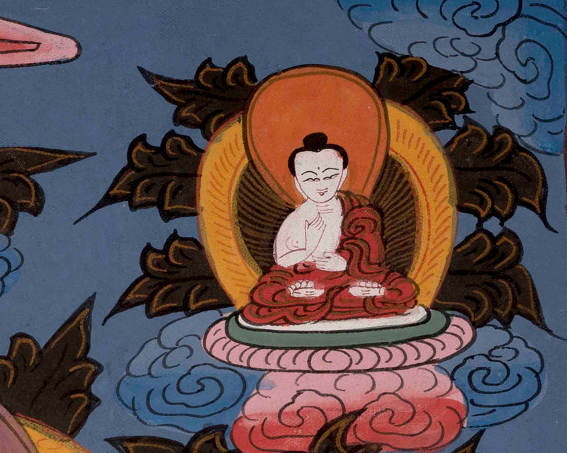 Vintage Vajrasattva Thangka | Religious Buddhist Painting | Wall Decors