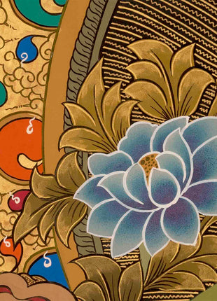 Green Tara Tibetan Thangka Painting | Wall Hanging Decor