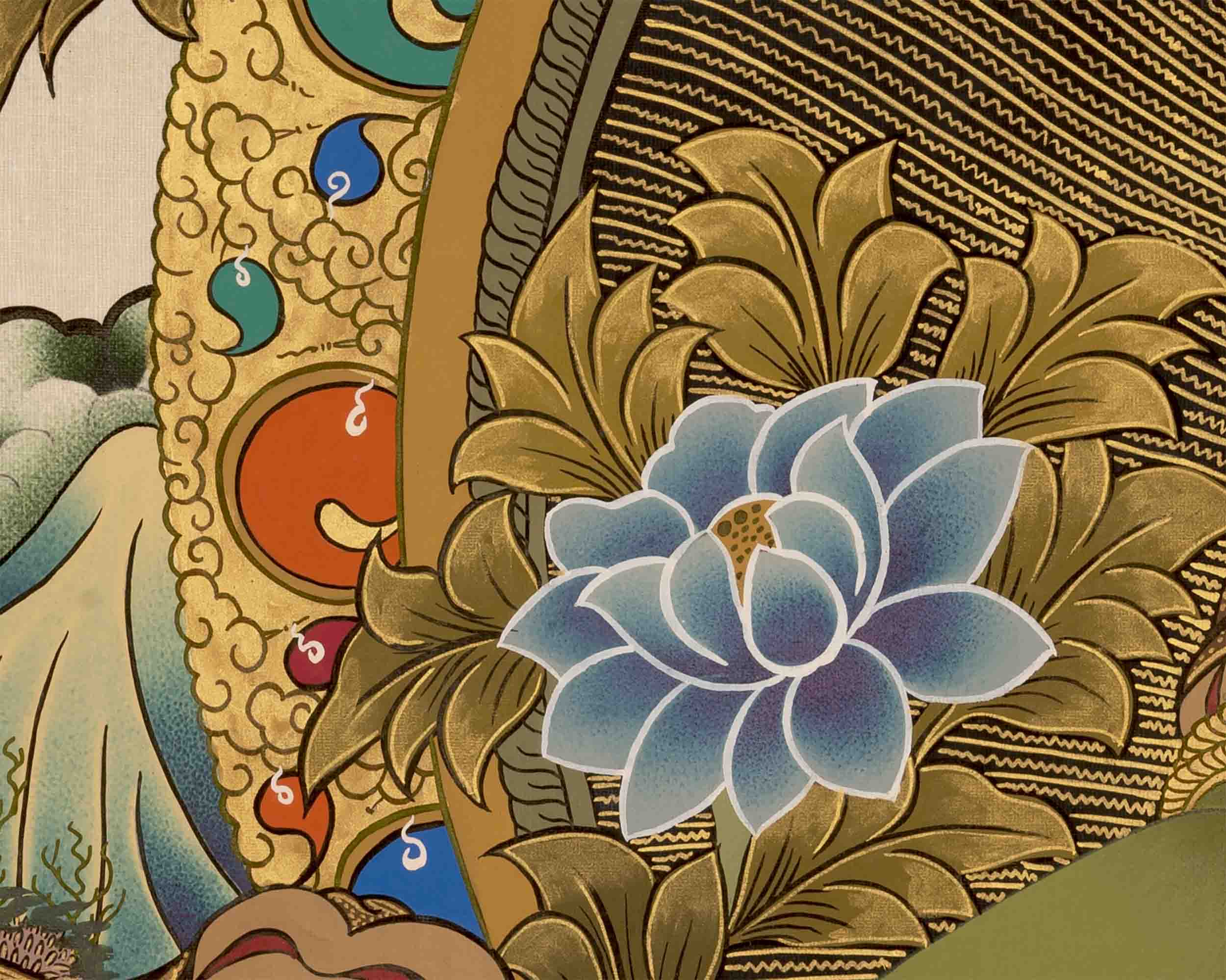 Green Tara Tibetan Thangka Painting | Wall Hanging Decor