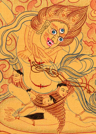 Guru Rinpoche Thangka | Hand Painted Buddhist Art | Wall Decors