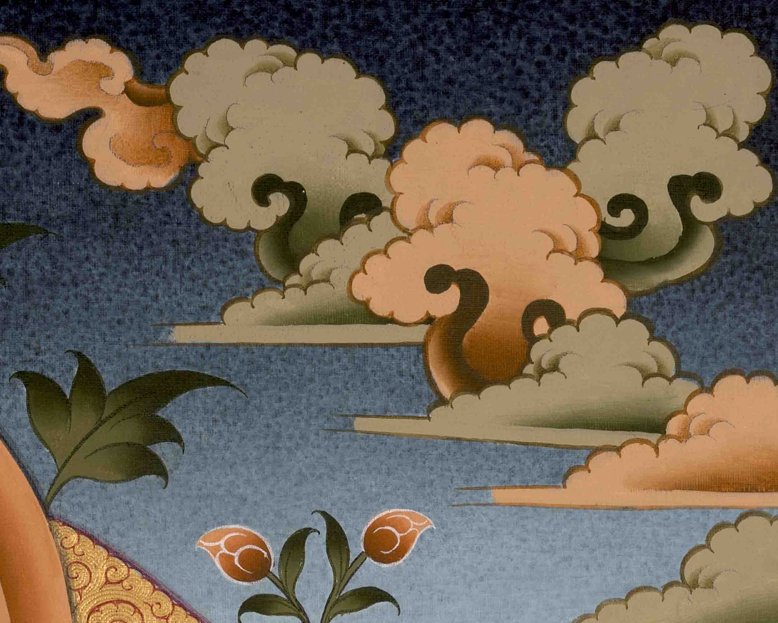 Amitabha Buddha Art | Traditional Tibetan Thangka | Wall Decors