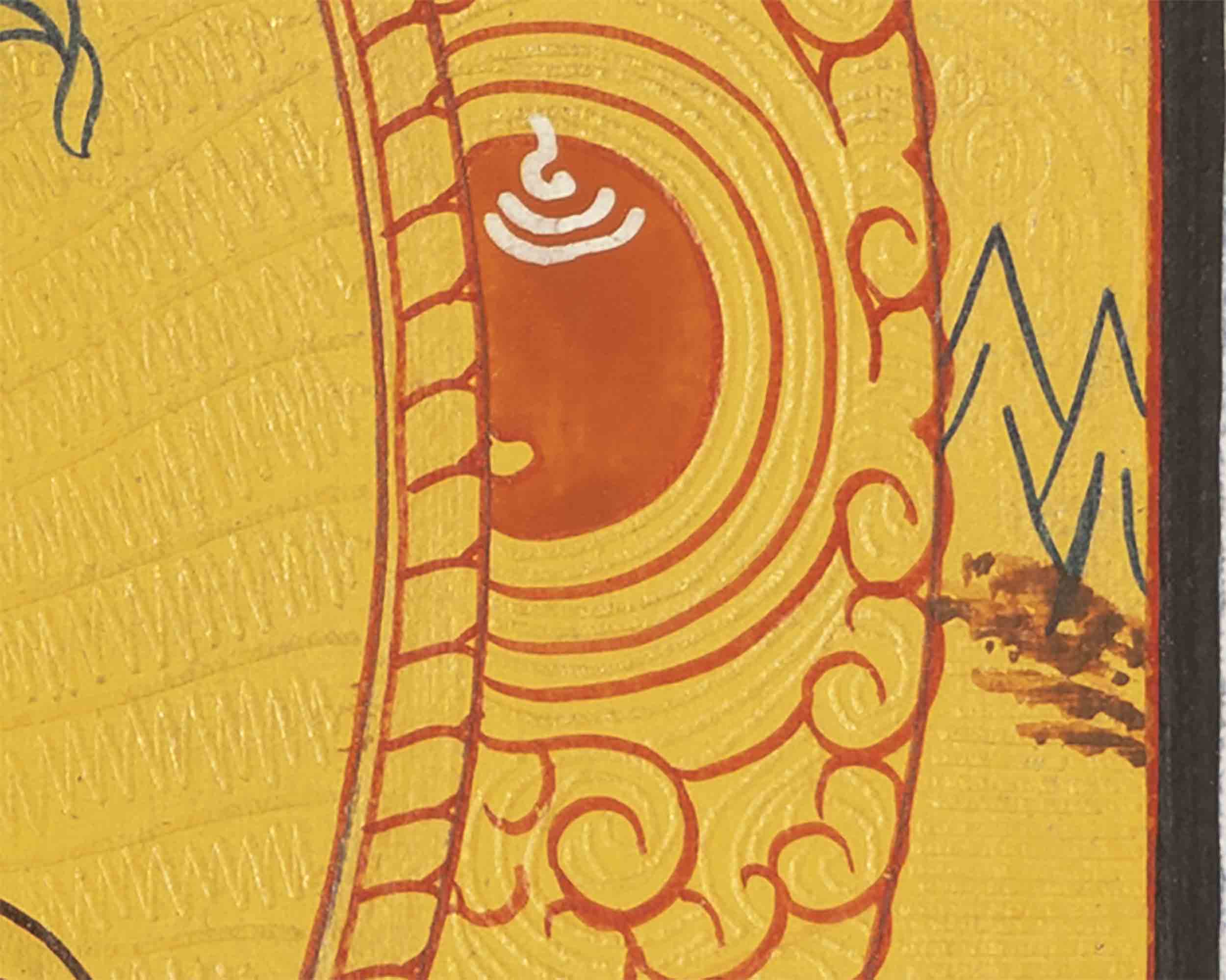 Hand-Painted Green Tara |  Tibetan Wall Decor Thangka