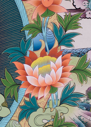 Tibetan White Tara | Hainpainted Tara Thangka