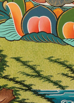Small Size Vajrasattva Thangka | Buddhist Shrine Room Decor