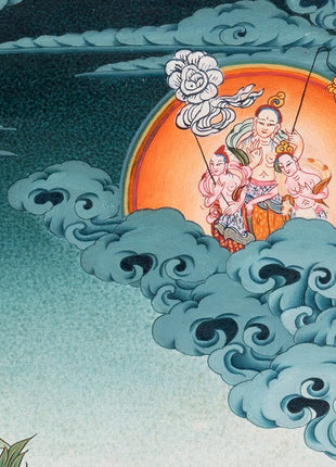 Buddhist Green Tara | Healing Female Deity Thangka
