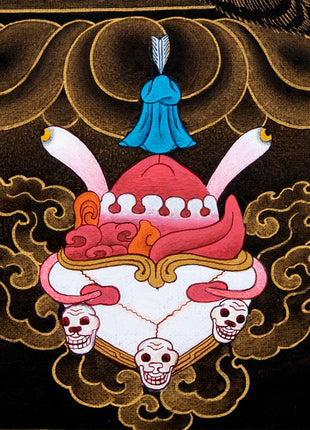 Dorje Bernakchen | The Great Black Cloak | Mahakala Thangka