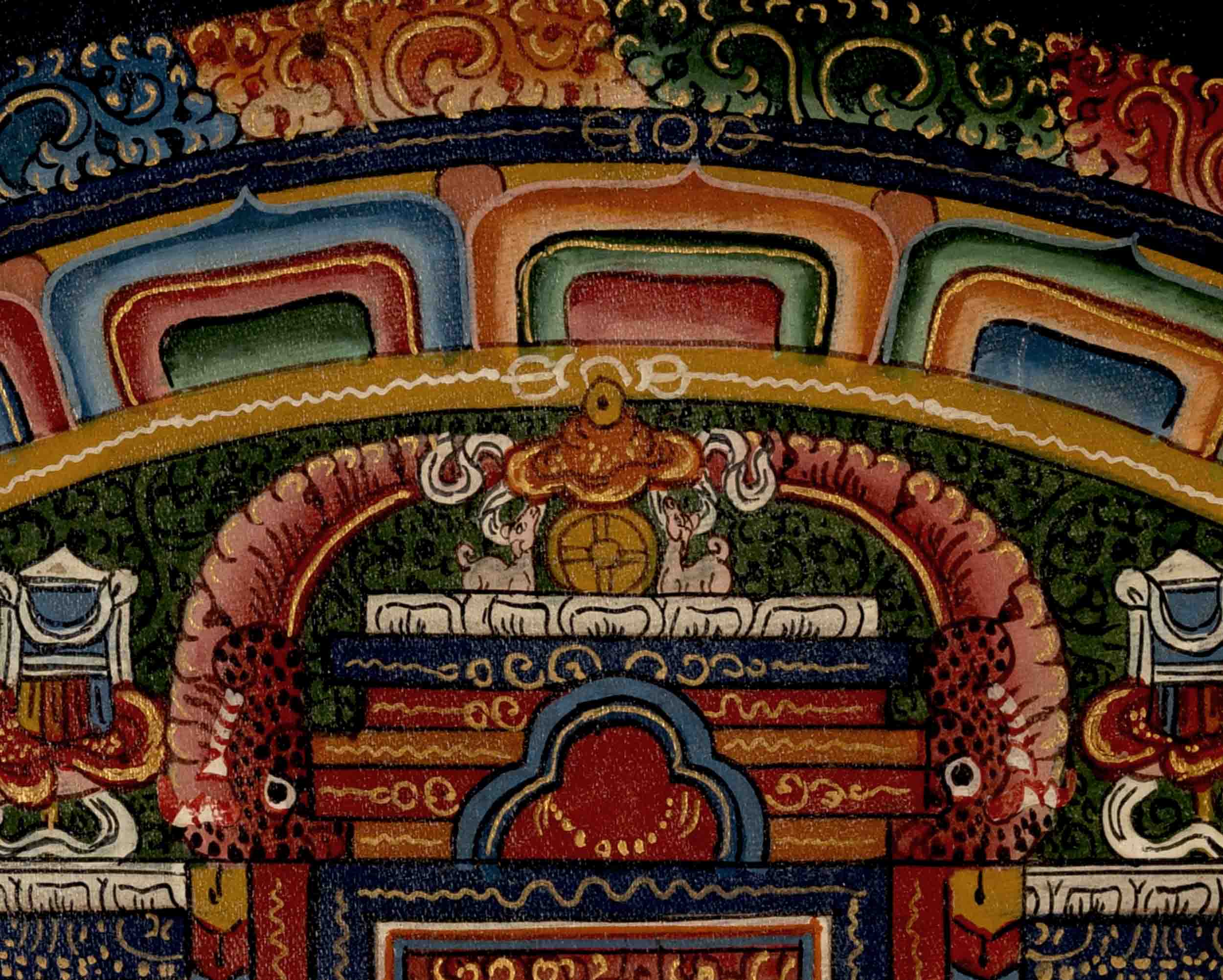 Traditional Mandala Thangka | Tibetan Handpainted Art | Religious Wall Decors